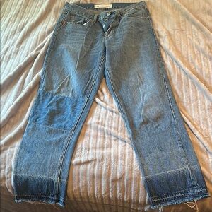 Gap Vintage Straight Patchwork Jeans high waist